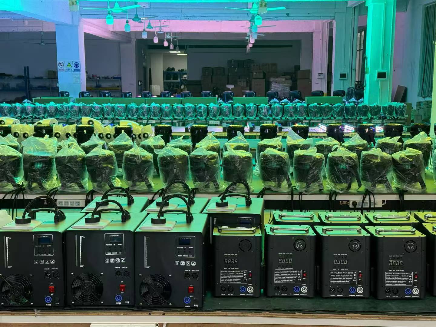 Stage effect equipment prepared for batch inspection