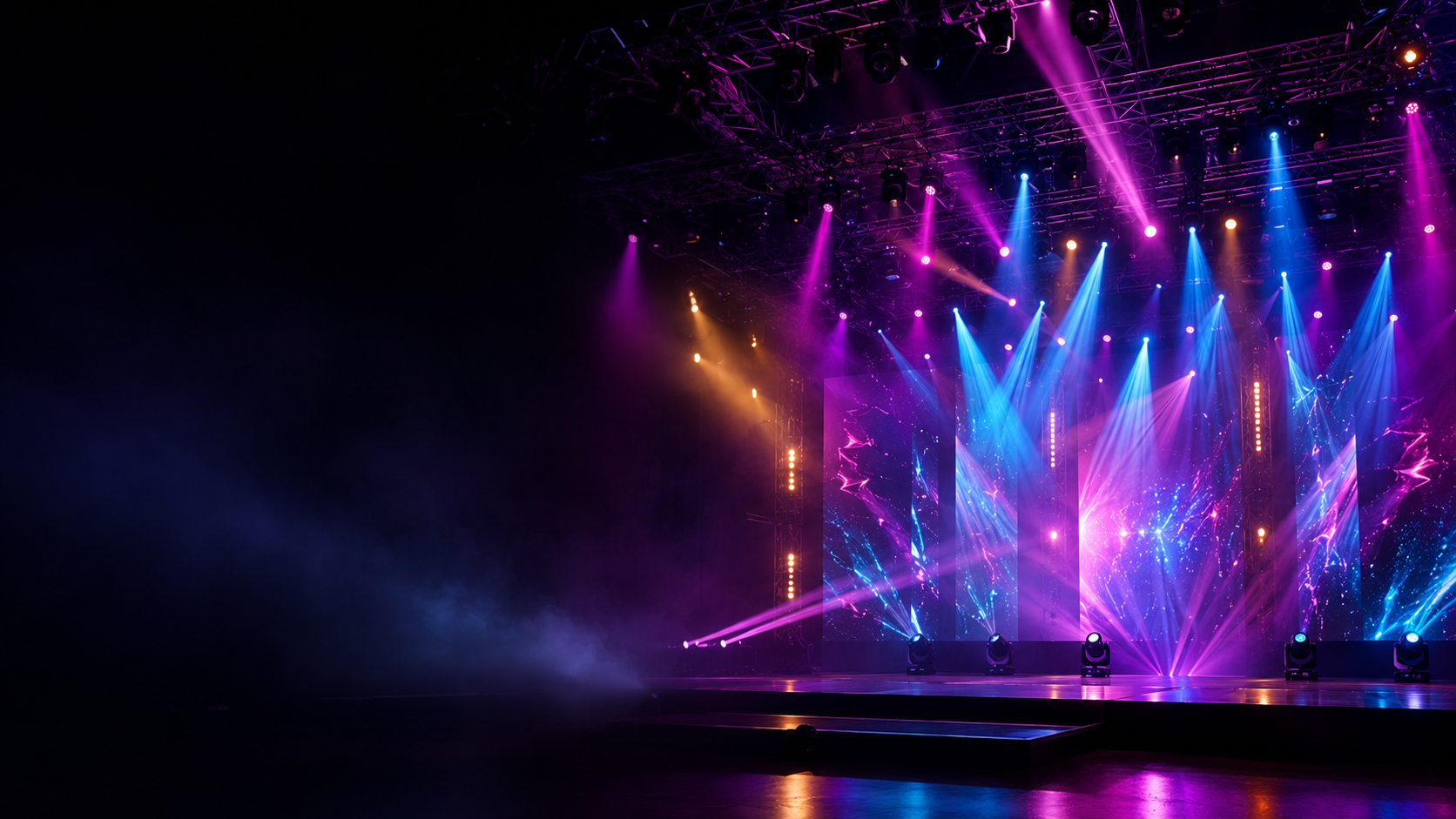 Professional concert stage lighting